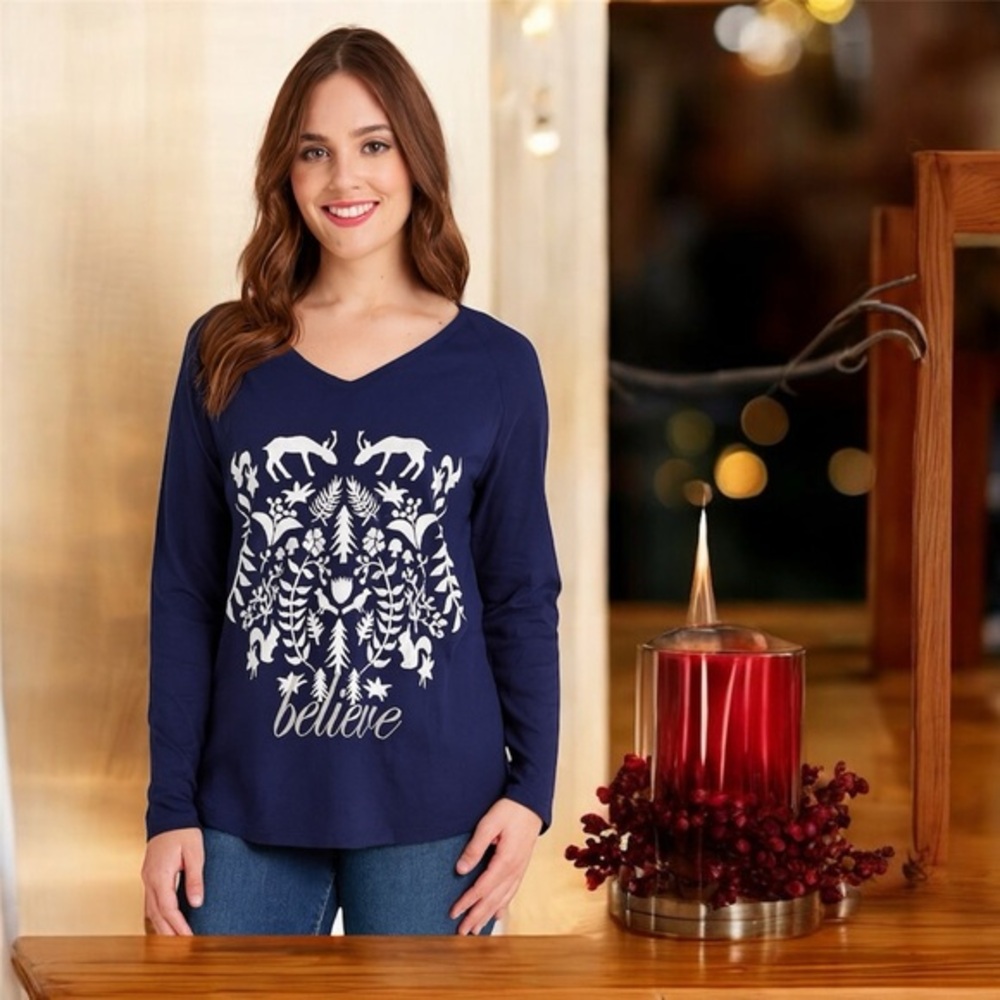 Holiday Top by St John’s Bay Believe